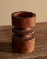 Turned Teak Taper / Pillar Holder, Scandinavia, 1960's