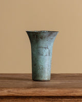Art Deco Bronze Trumpet Vase, France, 1920's