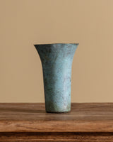 Art Deco Bronze Trumpet Vase, France, 1920's
