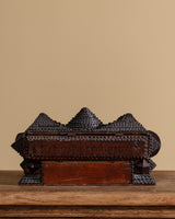 Large Double Layer Pyramid Tramp Art Box, USA, Late 19th Century