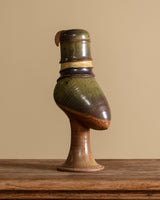 Large Sculptural Bird Studio Pottery Jar, USA, 1970's