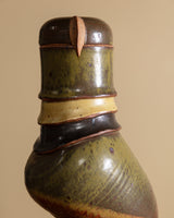Large Sculptural Bird Studio Pottery Jar, USA, 1970's