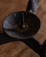 Brutalist Iron Tripod Candle Holder, Spain, 1960's