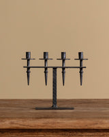 Brutalist Wrought Iron Candelabra, Sweden, 1960's
