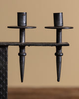 Brutalist Wrought Iron Candelabra, Sweden, 1960's