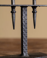 Brutalist Wrought Iron Candelabra, Sweden, 1960's