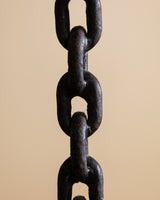 Brutalist Chain Link Iron Candle Holder, Spain, 1960's