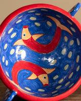 Studio Pottery Fish Fruit Bowl, USA, 1990's