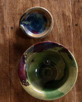 Studio Pottery Bowl and Spoon Rest, USA, 1970's