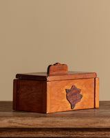 Handmade Wood Box with Rose Motif, USA, Early 20th Century