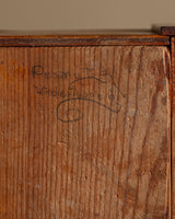 Handmade Wood Box with Rose Motif, USA, Early 20th Century