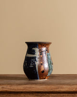 Signed Studio Pottery Vase w/ Eagle, USA, 1970's