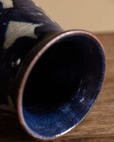 Signed Studio Pottery Vase w/ Eagle, USA, 1970's