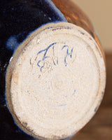 Signed Studio Pottery Vase w/ Eagle, USA, 1970's