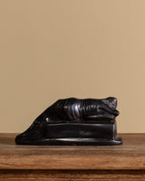 Cast Metal Reclining Figure Sculpture, France, Early 20th Century