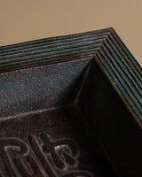 Square Cast Iron Tray, Japan, Mid-20th Century