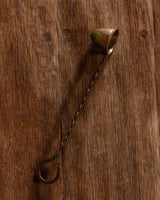Twisted Brass Dome Candle Snuffer, Europe, Early 20th Century