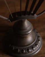Porcelain-Handled Bronze Fruit Knives with Stand, Germany, Early 20th Century