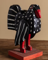 Folk Art Carved Bird Sculpture, Signed J. Corin, USA, 1993