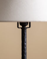 Pair of Wrought Iron Horseshoe Base Table Lamps, France, 1930s