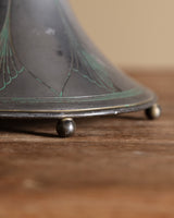Art Nouveau Ginkgo Pewter Table Lamp, Germany, 1910s