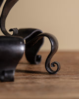 Art Nouveau Iron Scrollwork Table Lamp, France, 1920s