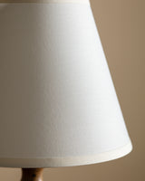 Speckled Studio Pottery Table Lamp, Signed, France, 1950s