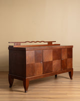 Art Deco Three-Door Oak Sideboard, France, 1940s