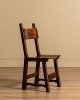 Set of 6 Oak & Iron Dining Chairs, France, 1960s