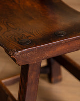 Set of 6 Oak & Iron Dining Chairs, France, 1960s