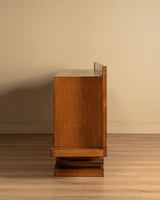 Oak Architectural Sideboard by Francisque Chaleyssin, France 1945