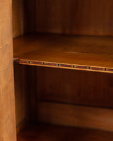 Art Deco Pedestal Base Oak & Brass Mounted Sideboard, France, 1940's