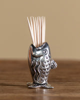 Pewter Fish Toothpick Holder