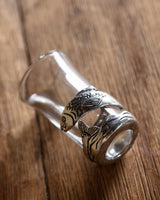Pewter & Glass Fish Shot Glass