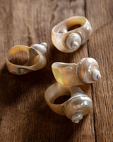 Set of 4 Seashell Napkin Rings