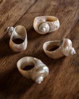 Set of 4 Seashell Napkin Rings