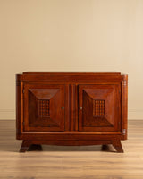 Art Deco Oak Two Door Server, Manner of Charles Dudouyt, France, 1940's