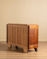 Art Deco Oak Two Door Server, Manner of Charles Dudouyt, France, 1940's