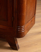 Art Deco Oak Two Door Server, Manner of Charles Dudouyt, France, 1940's