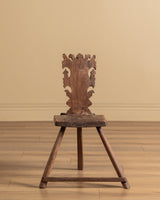 Pair of Primitive 18th Century Continental Side Chairs