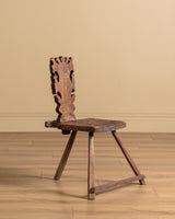 Pair of Primitive 18th Century Continental Side Chairs