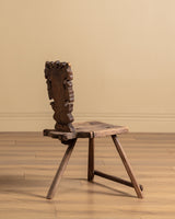 Pair of Primitive 18th Century Continental Side Chairs