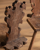 Pair of Primitive 18th Century Continental Side Chairs