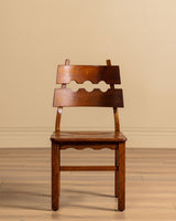 Set of 6 "Razor Blade" Oak Chairs, Attributed to Henning Kjaernulf, 1960's