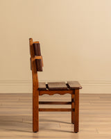 Set of 6 "Razor Blade" Oak Chairs, Attributed to Henning Kjaernulf, 1960's