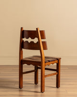 Set of 6 "Razor Blade" Oak Chairs, Attributed to Henning Kjaernulf, 1960's
