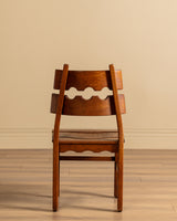 Set of 6 "Razor Blade" Oak Chairs, Attributed to Henning Kjaernulf, 1960's
