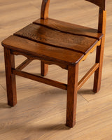 Set of 6 "Razor Blade" Oak Chairs, Attributed to Henning Kjaernulf, 1960's