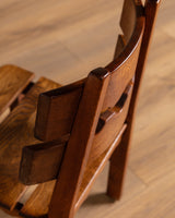 Set of 6 "Razor Blade" Oak Chairs, Attributed to Henning Kjaernulf, 1960's