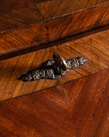 Kingwood & Boxwood Floral Inlaid Double-Sided Desk, France, Early 20th Century